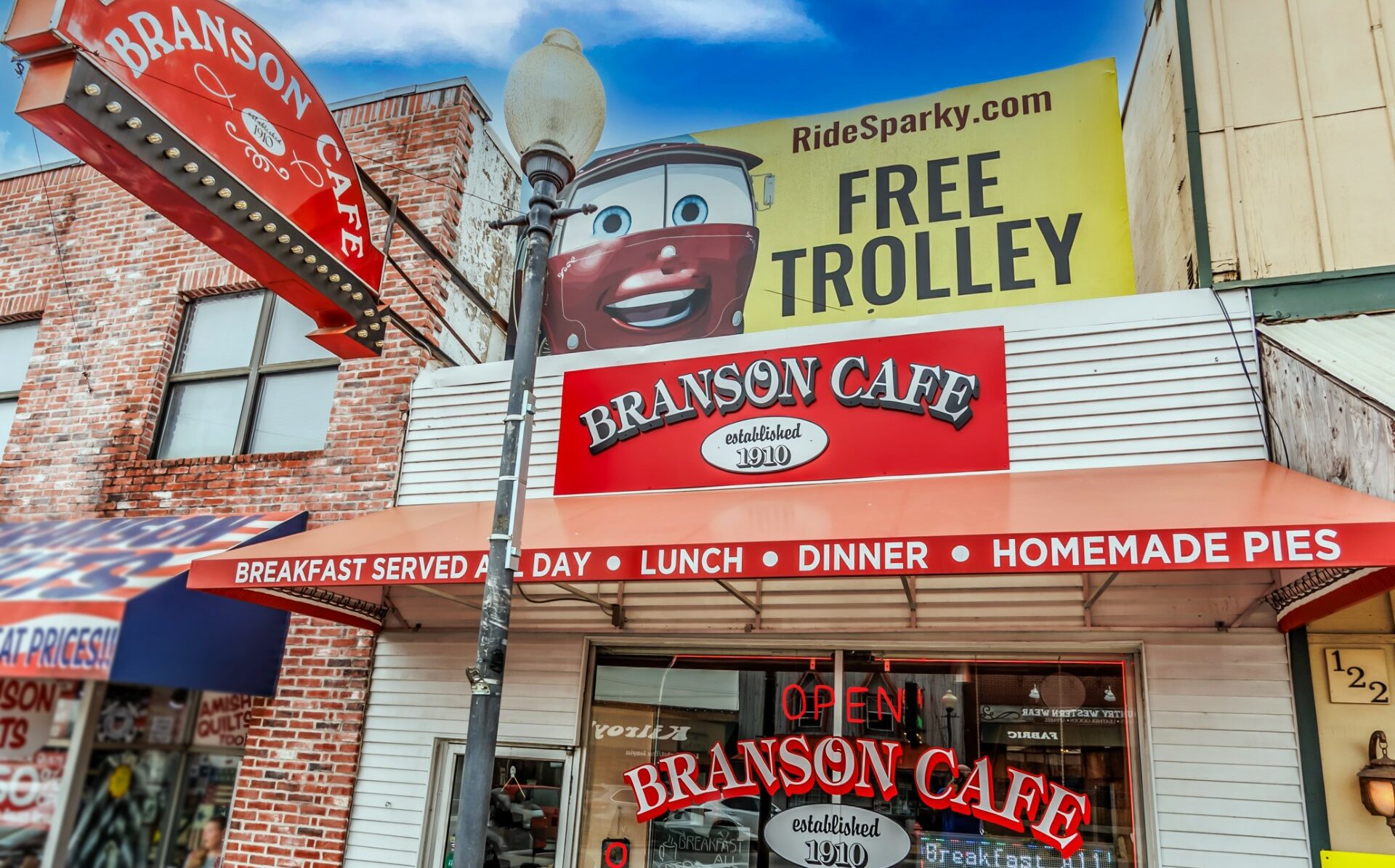 Step back in time at the historic Branson Cafe, a cornerstone of Downtown Branson since 1910.