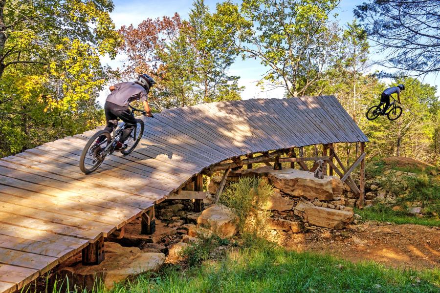 Unrelated to the Titanic Museum - a glimpse of the adventurous side of Branson at Howler Bike Park.