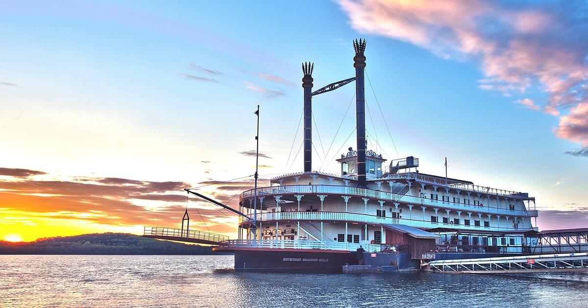 Embark on a breathtaking journey with the Showboat Branson Belle, where scenic beauty meets exceptional dining and entertainment.